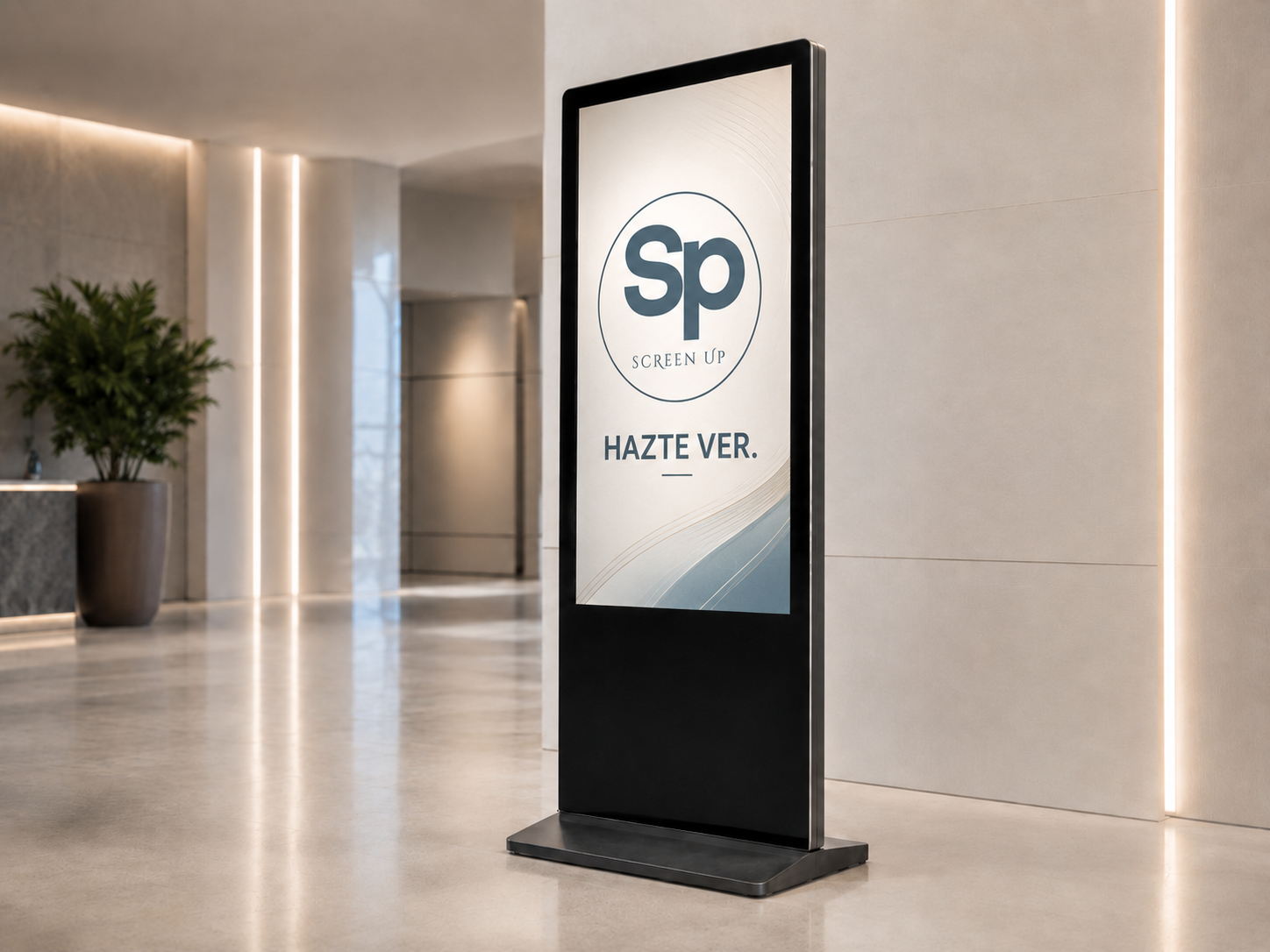 Tótem digital Screen Up 43 pulgadas no táctil